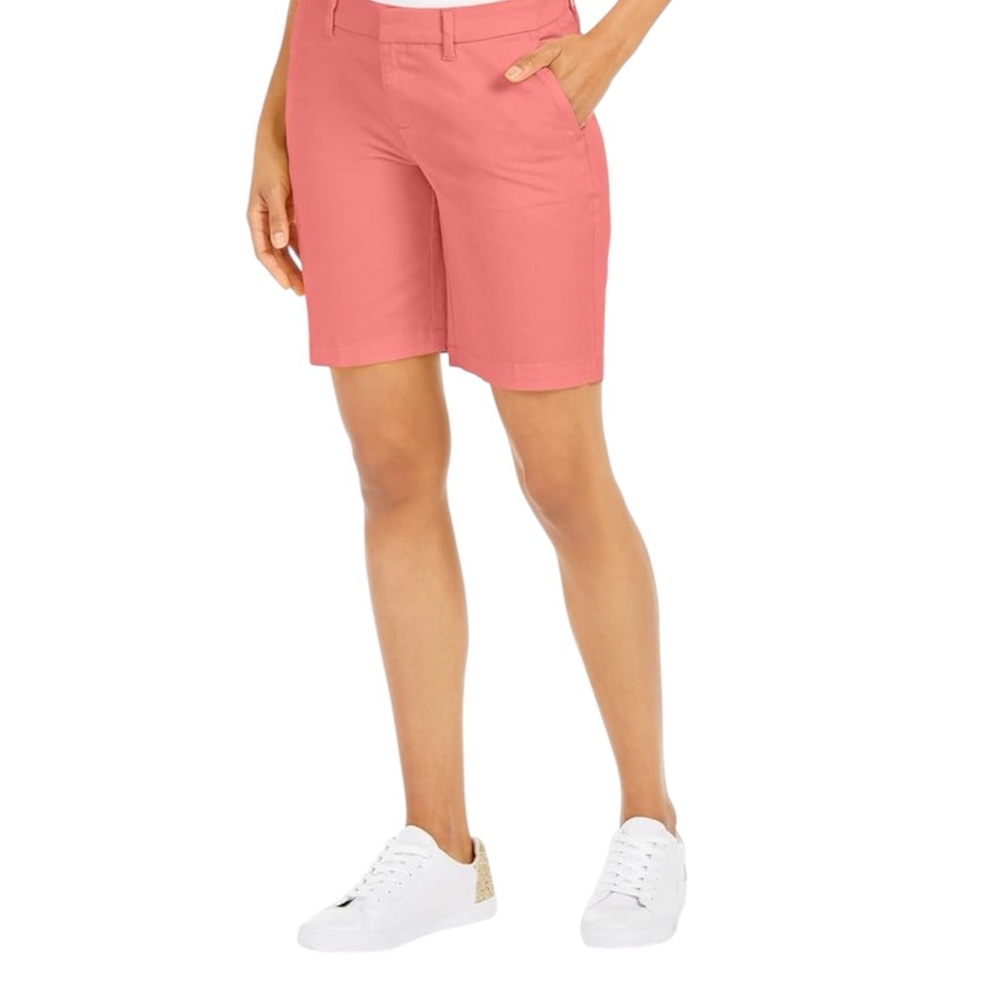 Tommy Hilfiger Hollywood Bermuda Shorts Peachy Pink Sz 16
